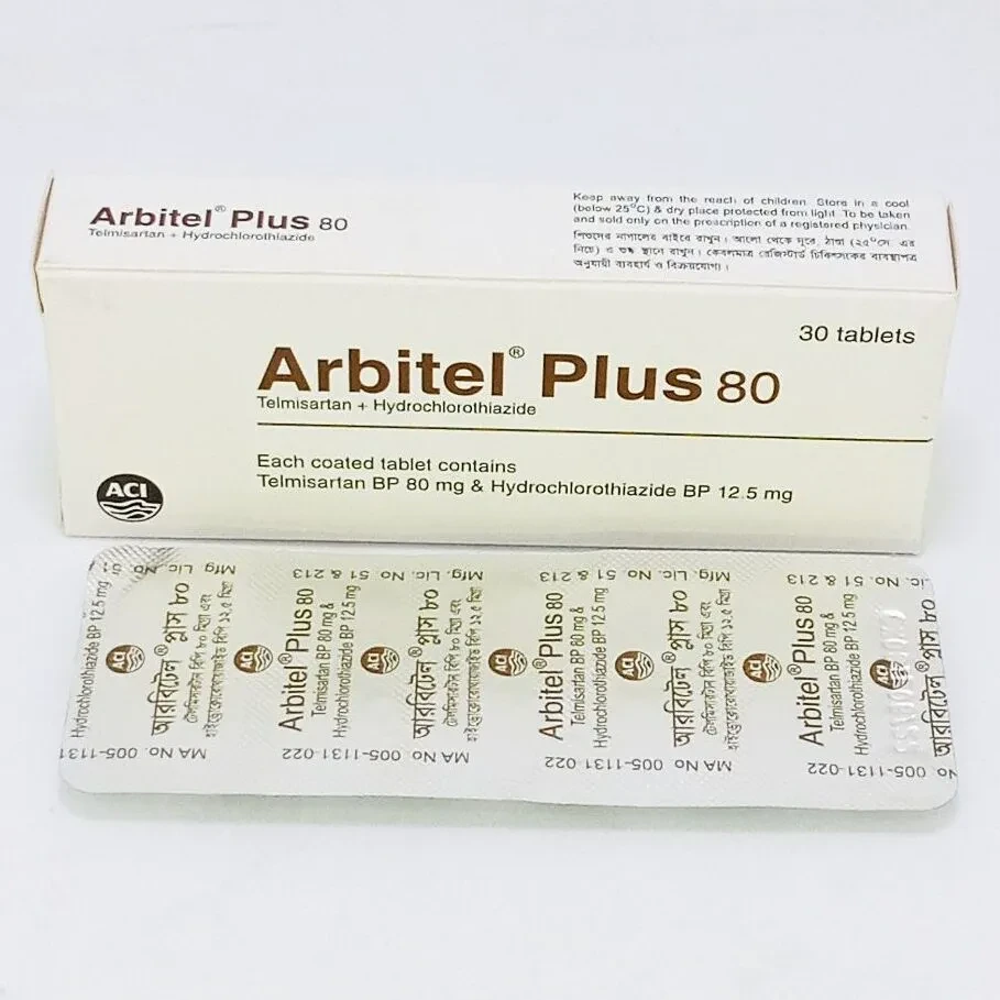 Tablet  Arbitel Plus 80mg+12.5mg  (30 Pcs)